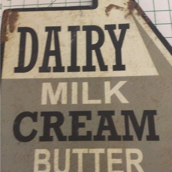 NWT.  Distressed Rustic Metal Sign.  Been sitting in Moms closet - Picture 3 of 11